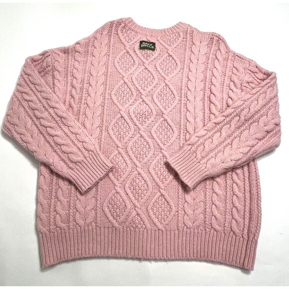 Daily Drills Cable Knit Sweater in Pink - Picture 3 of 5